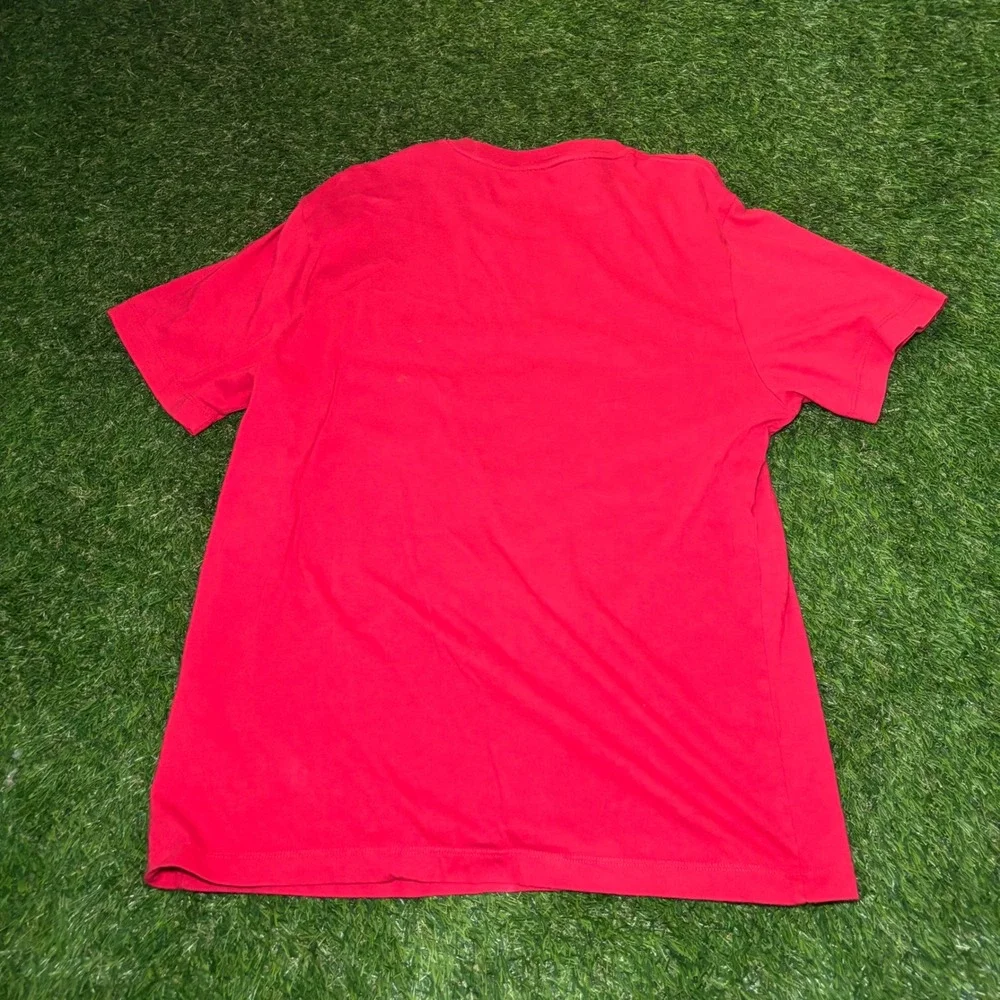 True Religion Mens Matte Foil Buddha Graphic T-Shirt Red Large KM7G29XY00246